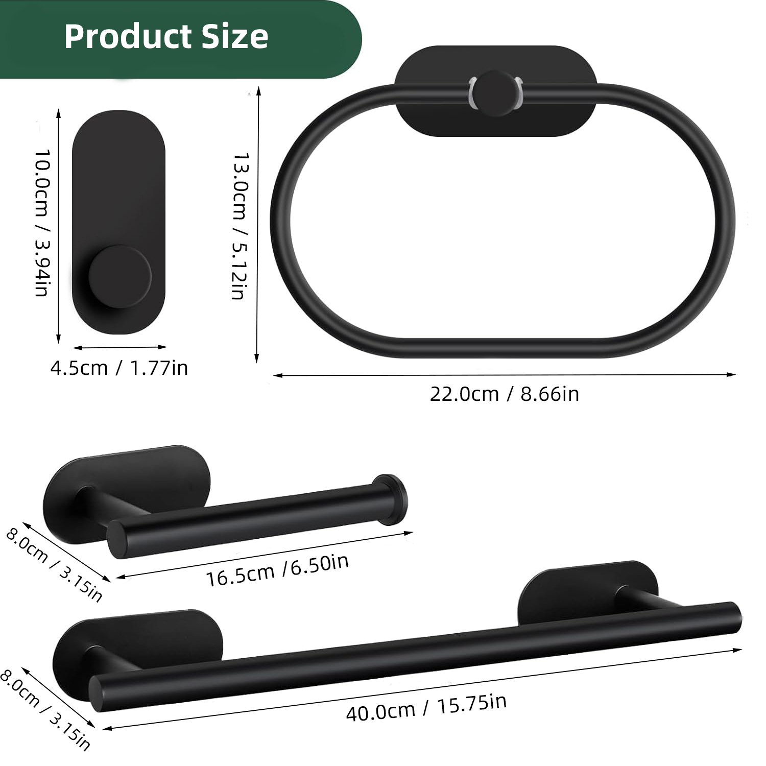 Bathroom Hardware Set Brushed Nickel Towel Bar Towel Ring Toilet Paper Holder Robe Hook 304 Stainless Steel Bathroom Accessory