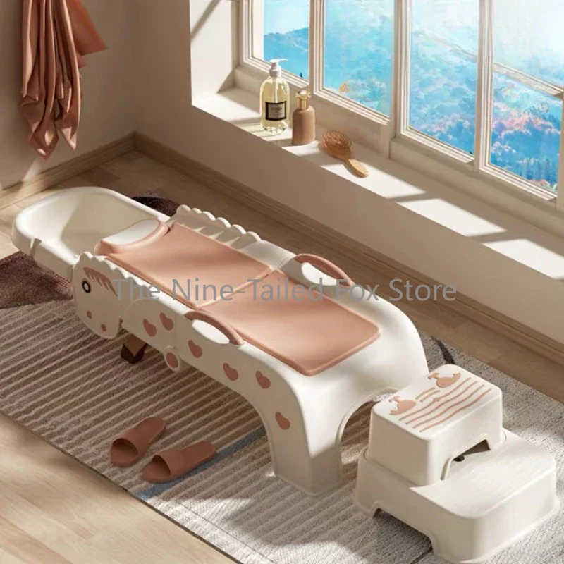 Head Spa-Silla De champú para niños, Lavado De cabello, salón plegable, cómodo, lavabo De ducha, Cama De champú, muebles para el hogar