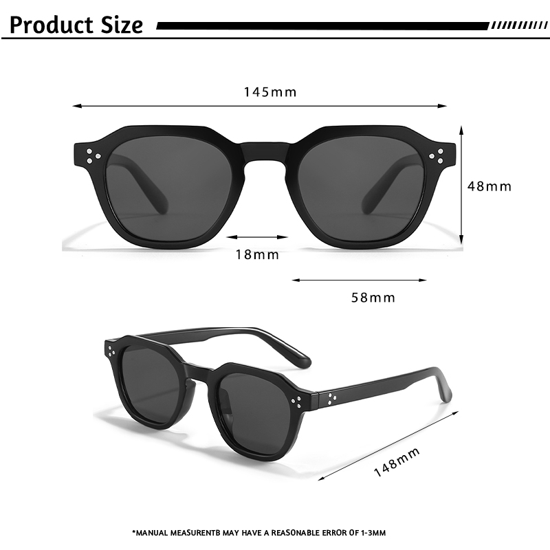 Caterside retro polarizado óculos de sol dos homens ultraleve tr90 quadro polígono feminino óculos de sol ao ar livre alta qualidade viagem