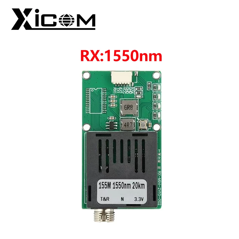 Оптоволоконный преобразователь, одномодовый одноволоконный FC/UPC TX/RX, 1-канальный видео + UART, TTL и SBUS в оптоволоконный контроллер 0–20 км, 5,5–26 В