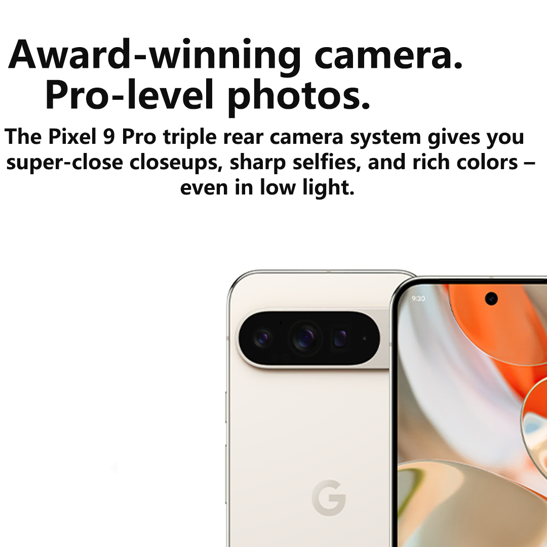 Nuevo Google Pixel 9 Pro XL 6,8 pulgadas Google Tensor G4 16GB RAM 37W cableado 5060 mAh 50MP + 48MP IP68 NFC SmartPhone