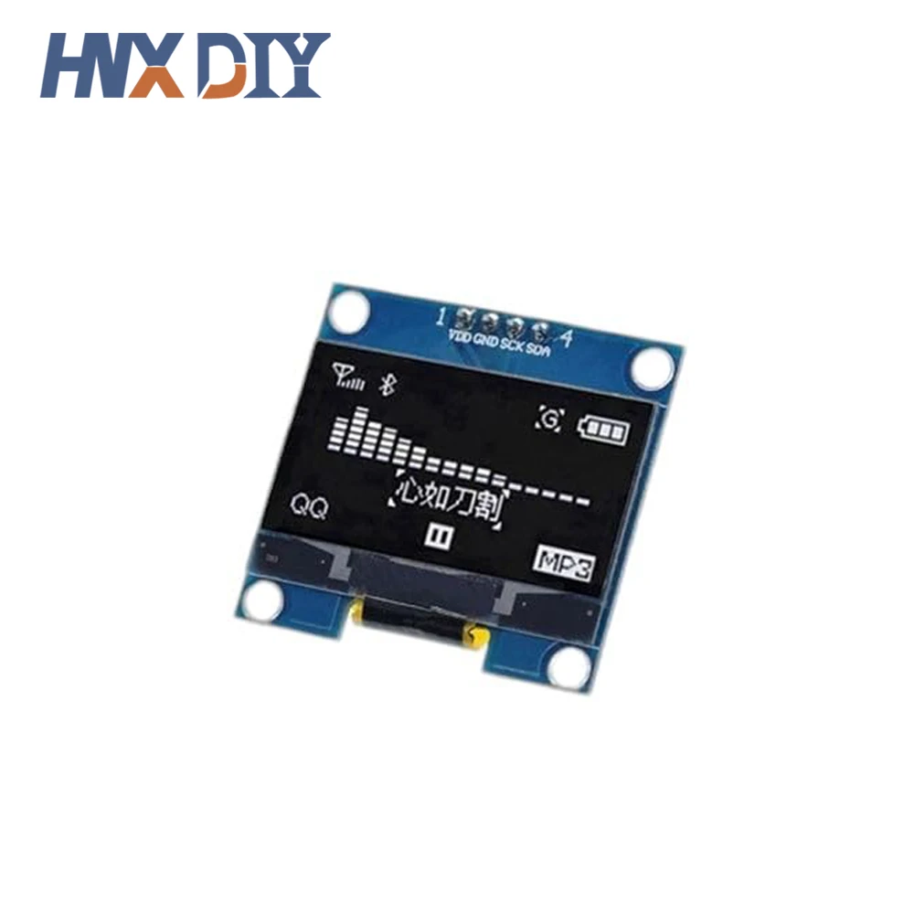 1-10 pces 1.3 "branco azul cor iic módulo de exibição oled chip de unidade sh1106 128x64 1.3 Polegada lcd iic i2c comunicar para arduino