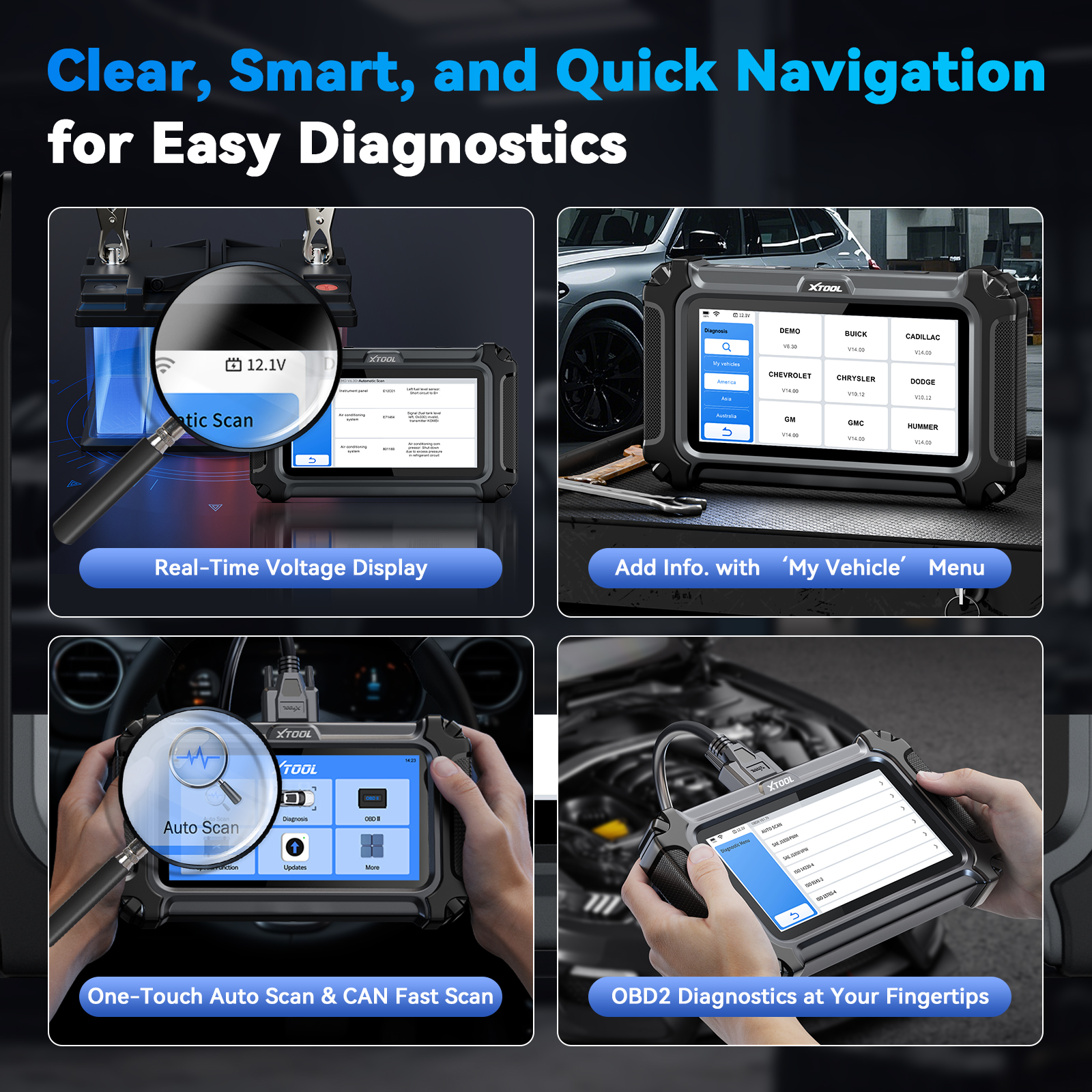 XTOOL D5S Autodiagnosetools ABS SRS Motorübertragungssysteme OBD2-Scanner 16+ Dienstleistungen Alle Funktionen Lebenslanges kostenloses Update