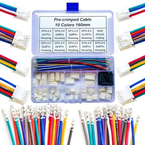 Гнездовые разъемы SPH 2.0 и кабели 22AWG, двухрядный корпус SPH-2.0 2*2/3/4/5/6/7/8/9/10-контактный разъем (YO-SPH2.0)