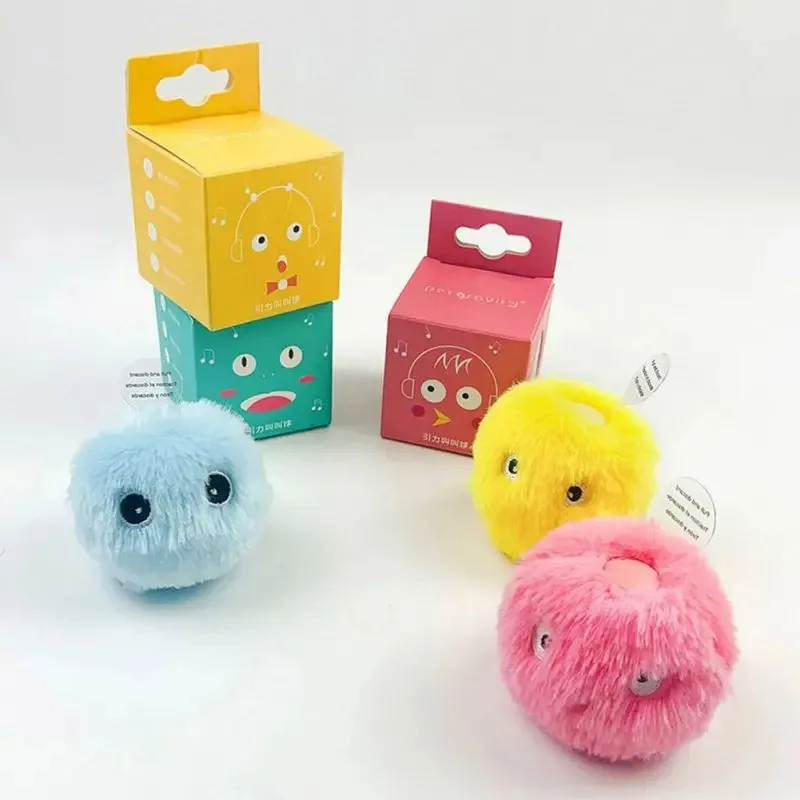 ของเล่นแมวลูกบอลเสียงกบนก Chirping คริกเก็ต EVA Balls Rolling Cat Plush Soft Self-Heeling Teaser ของเล่นสัตว์เลี้ยงอุปกรณ์เสริม