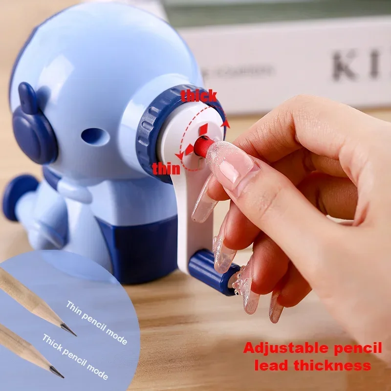 นักบินอวกาศการ์ตูนดินสอ Sharpener Hand Manual Sharpener Kawaii โรงเรียนเครื่องเขียนน่ารัก Back to School นักเรียนของขวัญ