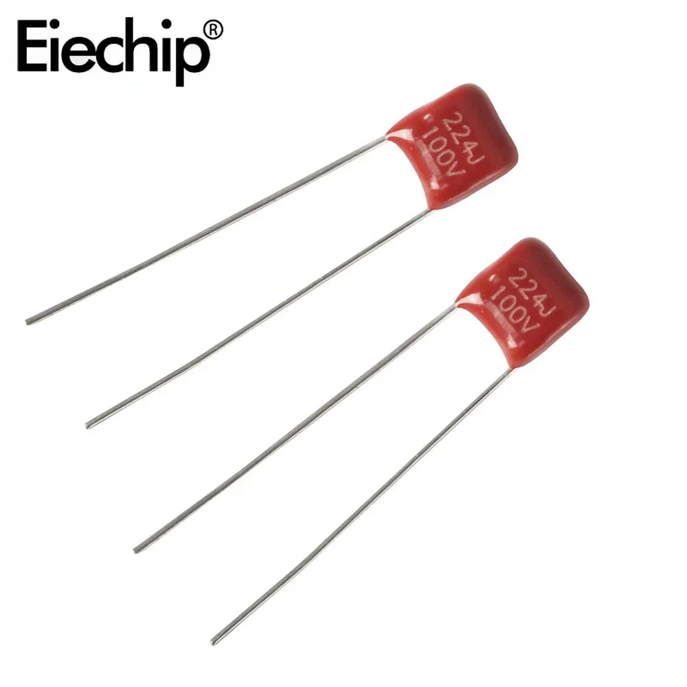20pcs capacitor de filme de polipropileno CBB 10nf-470nf 100v Kit de capacitores CBB 10NF 22NF 47NF 100NF 220NF 470NF 560NF