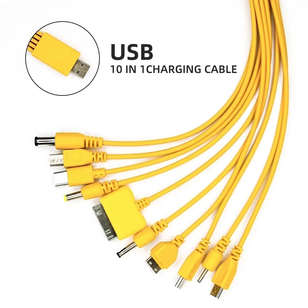 NNBILI 10 em 1 Multi-Função USB Cabo de Carregamento de Telefone Multi-cabeça Cabo de Carregamento Para Samsung Nokia Carregador de Telefone Cabo Universal