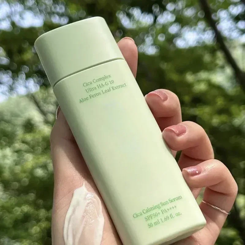 Barra de protección solar facial coreana, barra solar mate azul claro para piel suave y sedosa, barra de sol suave de algodón, textura acuosa, protección UV, nuevo