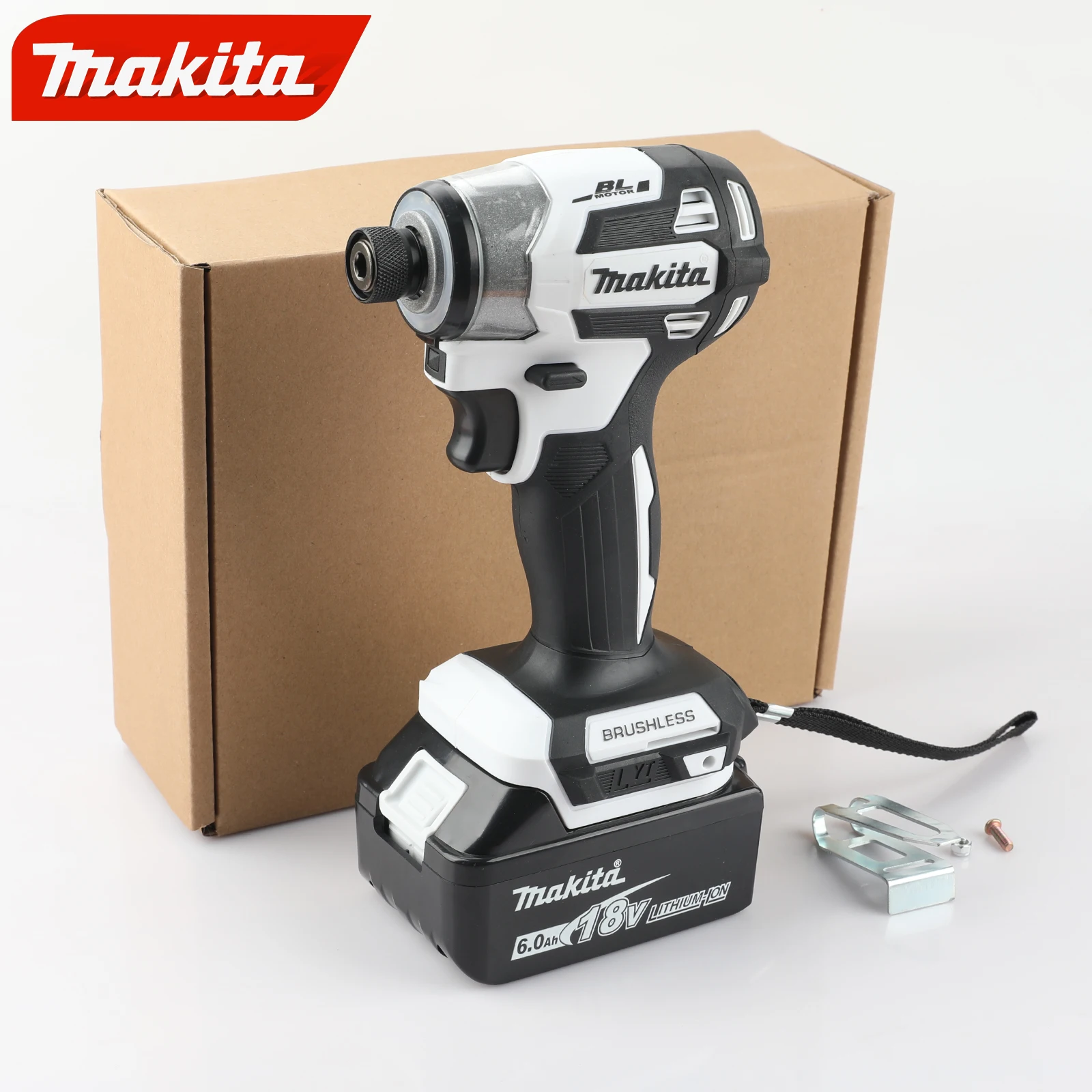 Makita ไขควงลิเธียมใหม่ Dtd173 ไขควงกระแทกไขควงไฟฟ้าไฟฟ้ามือเจาะไม้/Bolt/T-Mode สําหรับ Makita