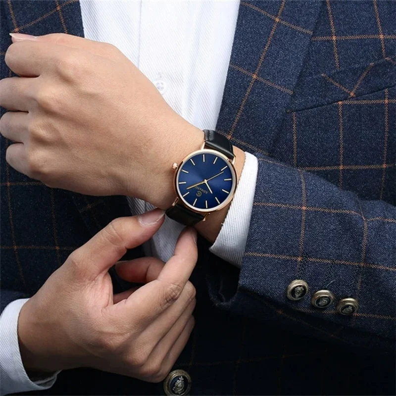 Ultra fino relógio de quartzo masculino kemanqi luxo relógio masculino negócios simples relógios de pulso de couro masculino erkek saat