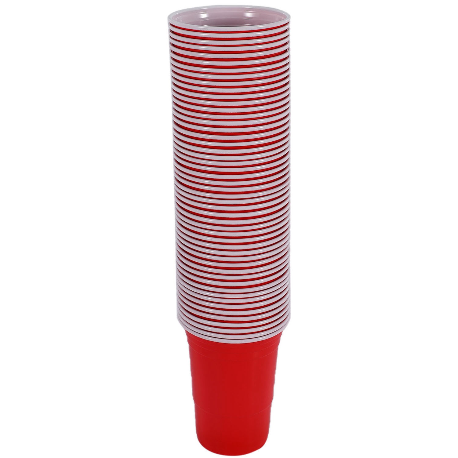 50Pcs/Set 450Ml Red Disposable Plastic Cup Cup Bar Restaurant Supplies for