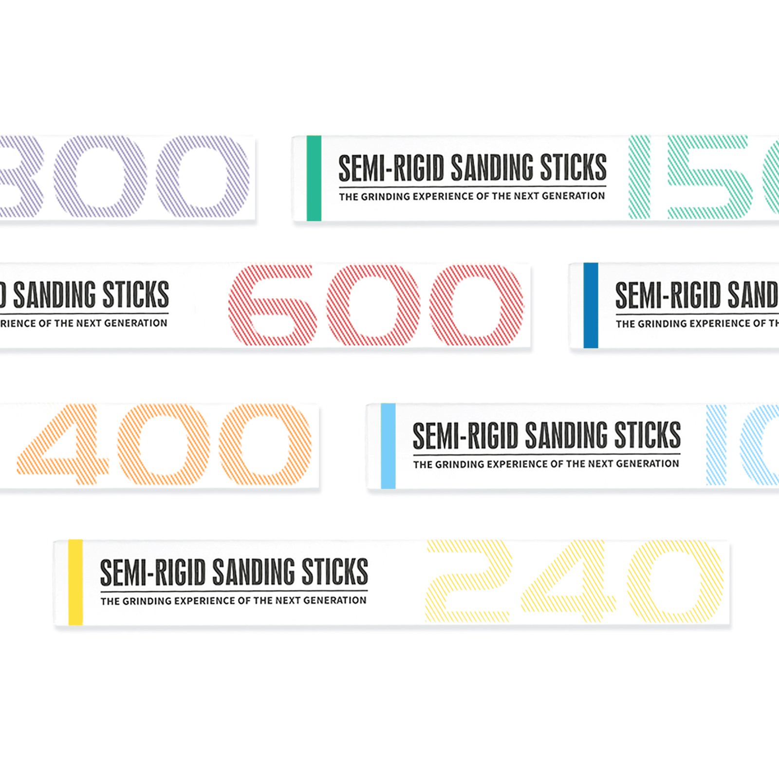 DSPIAE MSS pegatinas de lijado modelo semirrígido herramientas de pulido para modelo herramienta de pulido Hobby DIY papel de lija azul 3 unids/set