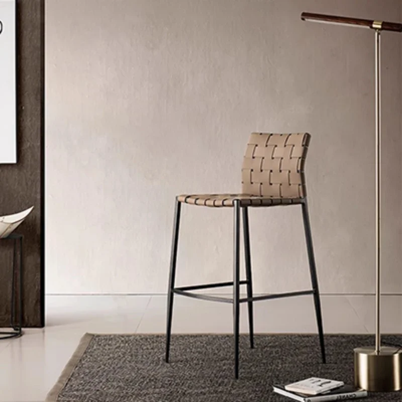 Counter Ergonomic Bar Stools Modern Italian Light Luxury Unique Bar Stools Reception Design Sillas De Bar Household Essentials