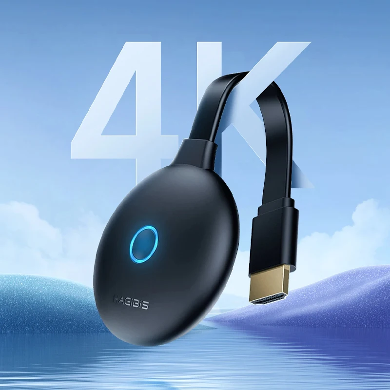 Proyector de pantalla 5G/2,4G, teléfono móvil conectado a TV, Monitor de ordenador inalámbrico Compatible con HDMI, reproductor multimedia 4K HD HDMI