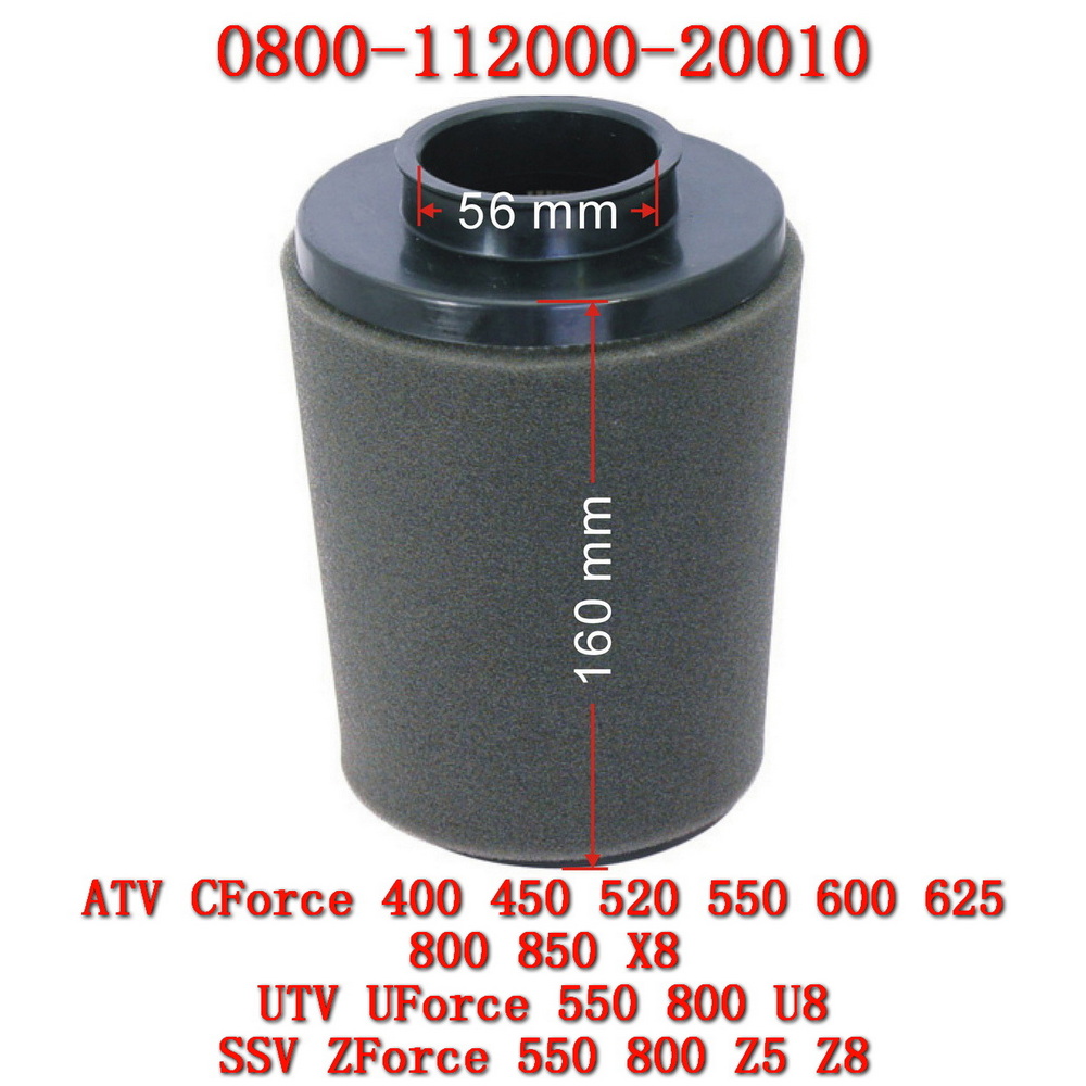 Elemento de filtro de ar original adequado para cf moto 0800-112000-20010 cforce uforce zforce 400 520 550 450l 850 atv utv ssv acessórios