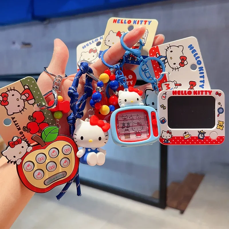 Sanrio Hello Kitty sleutelhanger meisjes tas widget Kt kat cartoon pop speelgoed prachtige sleutelhanger Kawaii verrassing meisjes kindercadeaus