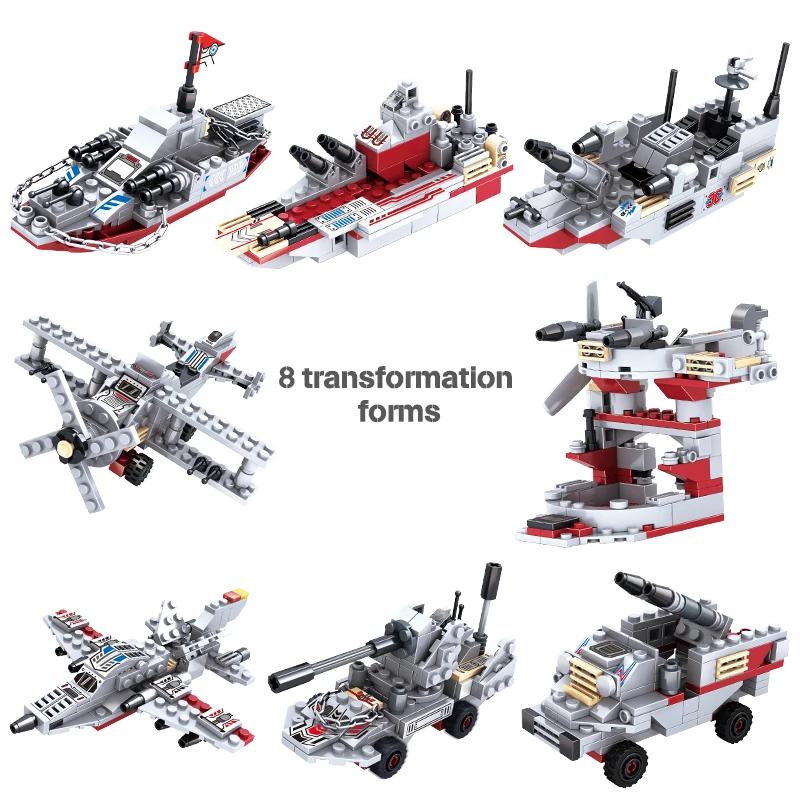 Navy War Chariot Ship Building Blocks para meninos, Modelo de avião do exército, Navios de guerra Bricks Brinquedos, Compatível com Lego Construction Set