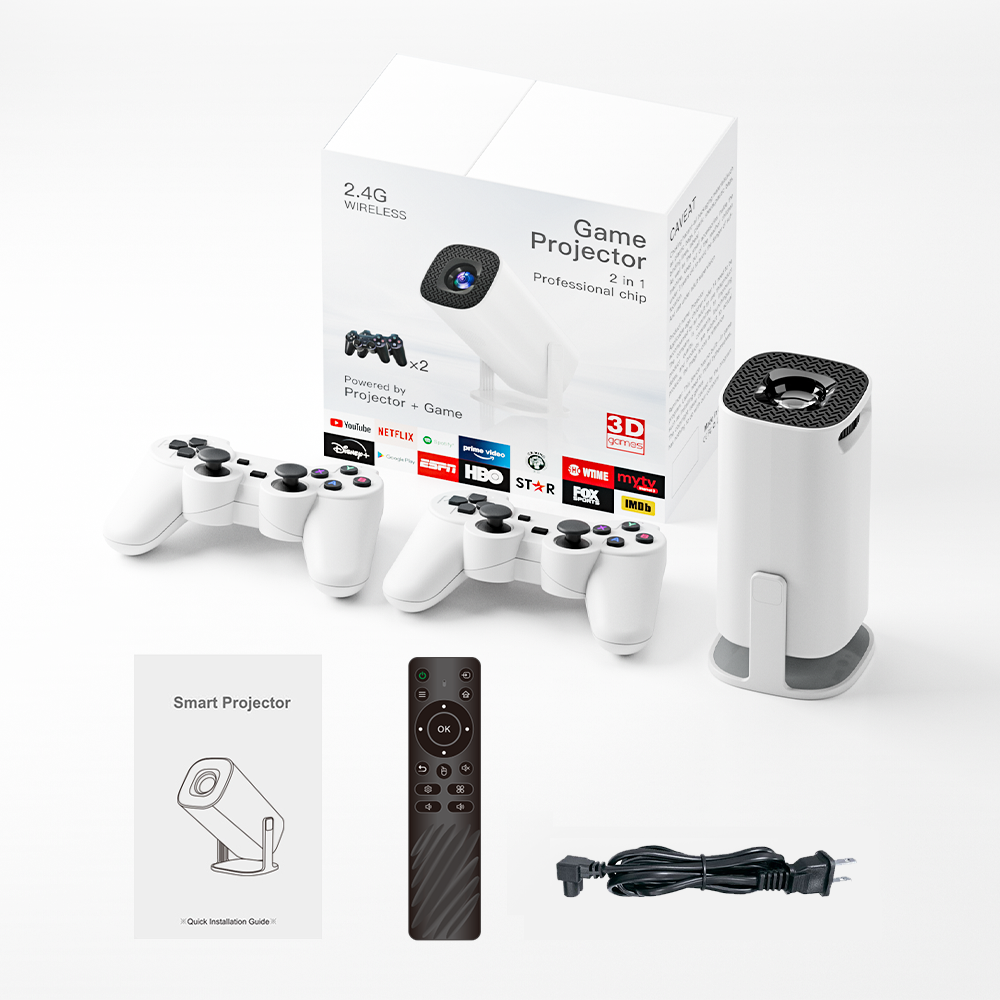 Salange P30 Max Projetor de jogo Mini FreeStyle Home Theater para Xiaomi IOS Android Phone 720P Outdoor 1080P 4K compatível com HDMI