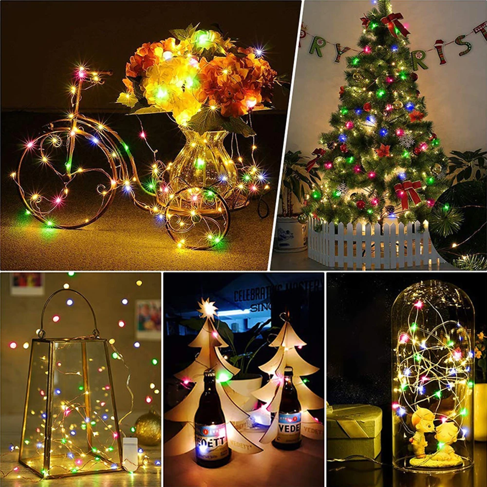 50M 100M LED Fairy String ไฟกันน้ํากลางแจ้งทองแดงลวด Bendable สําหรับ Home GARDEN PARTY งานแต่งงานตกแต่งคริสต์มาส