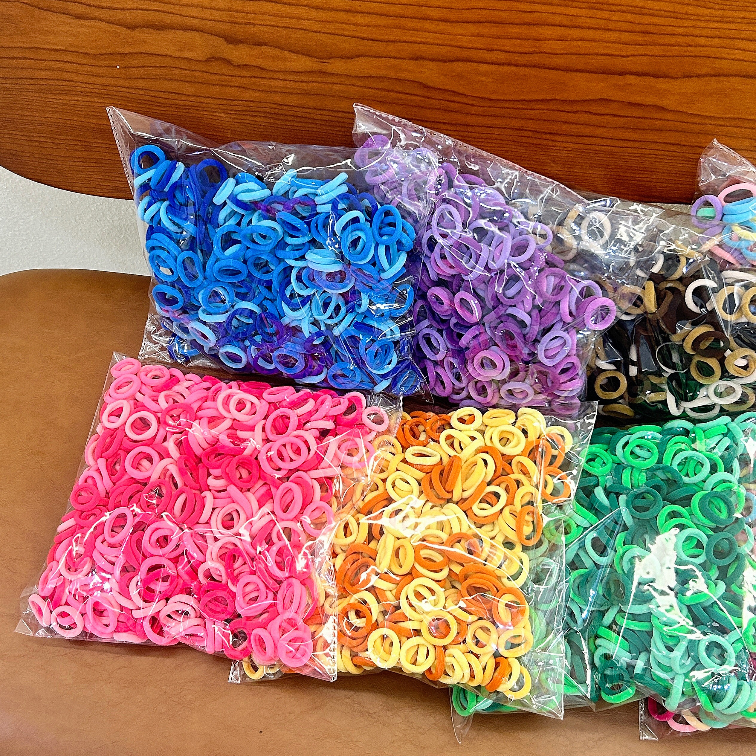 300 pezzi di cavo per capelli in nylon alla moda ad alta elasticità, accessori per capelli per bambini, semplice cordone per capelli di base e fascia per capelli