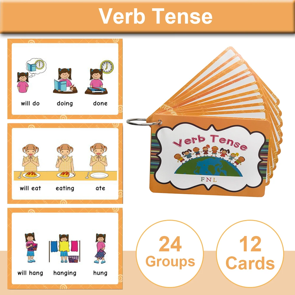 Grammar Learning Cards Vocabulary Building English Words Teacher Teaching Aids Kids Classroom Educational Montessori Materials