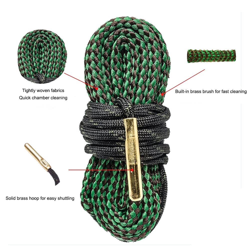 Kit de limpeza tático para caça, Strap Cleaner, barril, corda calibre, 12ga 20ga,. 22. 223. 308, 7,62x39, G01 a G04