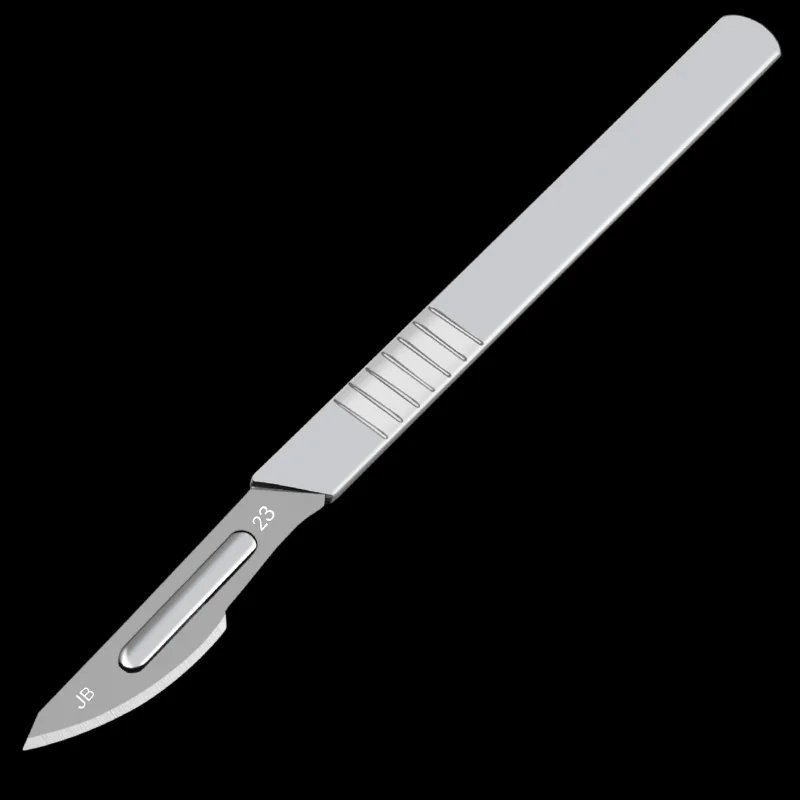 10 ชิ้น 11 #   23 #   เหล็กคาร์บอนใบมีดผ่าตัด + 1 PC Handle Scalpel DIY ตัดเครื่องมือ PCB ซ่อมสัตว์มีดผ่าตัดใหม่