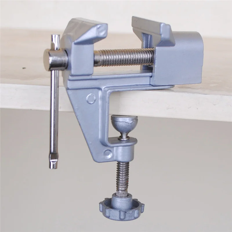 1pc mini torno de mesa de alumínio braçadeira de trabalho multifuncional para reparo de jóias artesanato diy