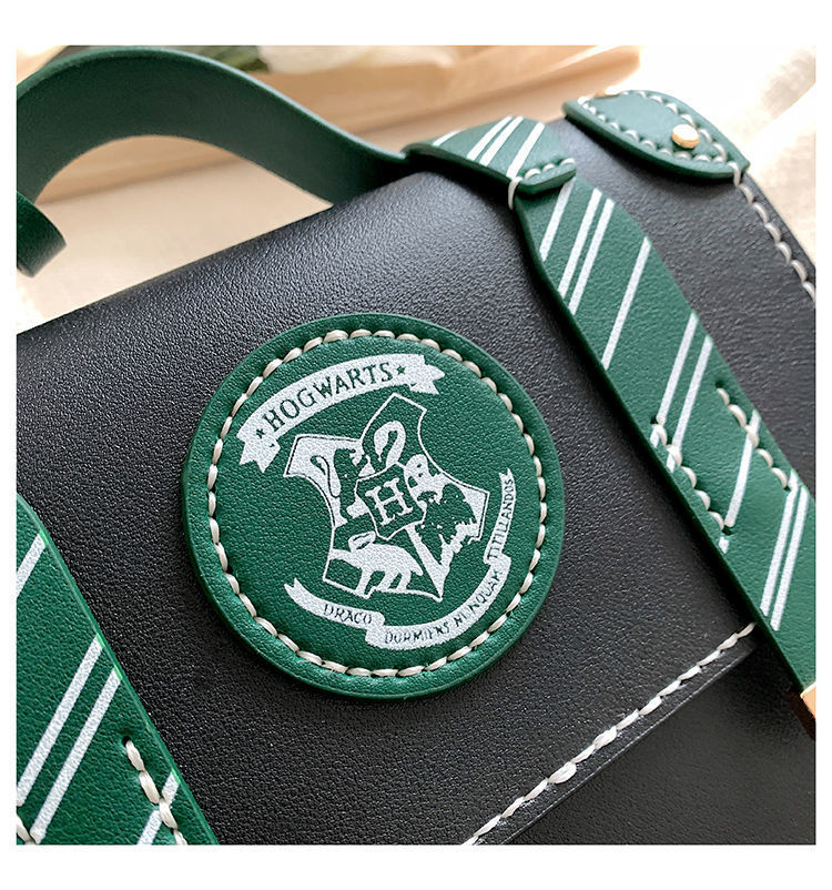Torebka Harry Potter dla kobiet PU skóra Hogwart College Slytherin Crossbody torba Vintage Fashion Cambridge torba na ramię