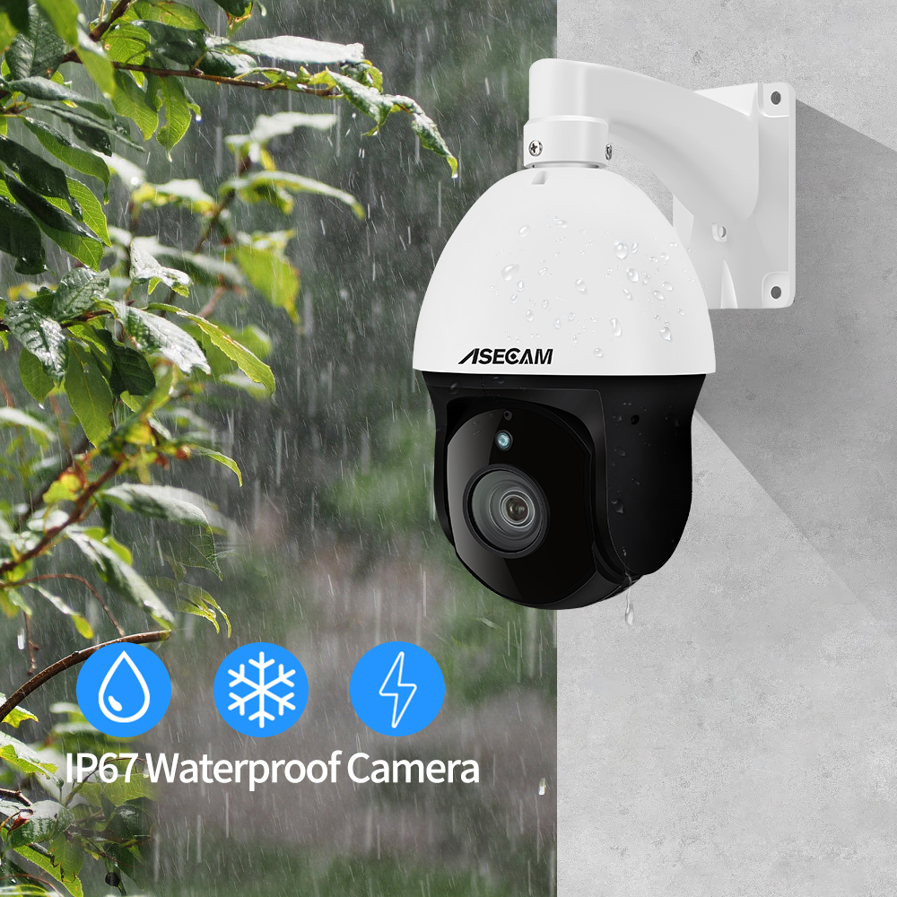 ASECAM 8Мп 4К ПТЗ камера IMX415 30X Оптический зум совместима с Hikvision