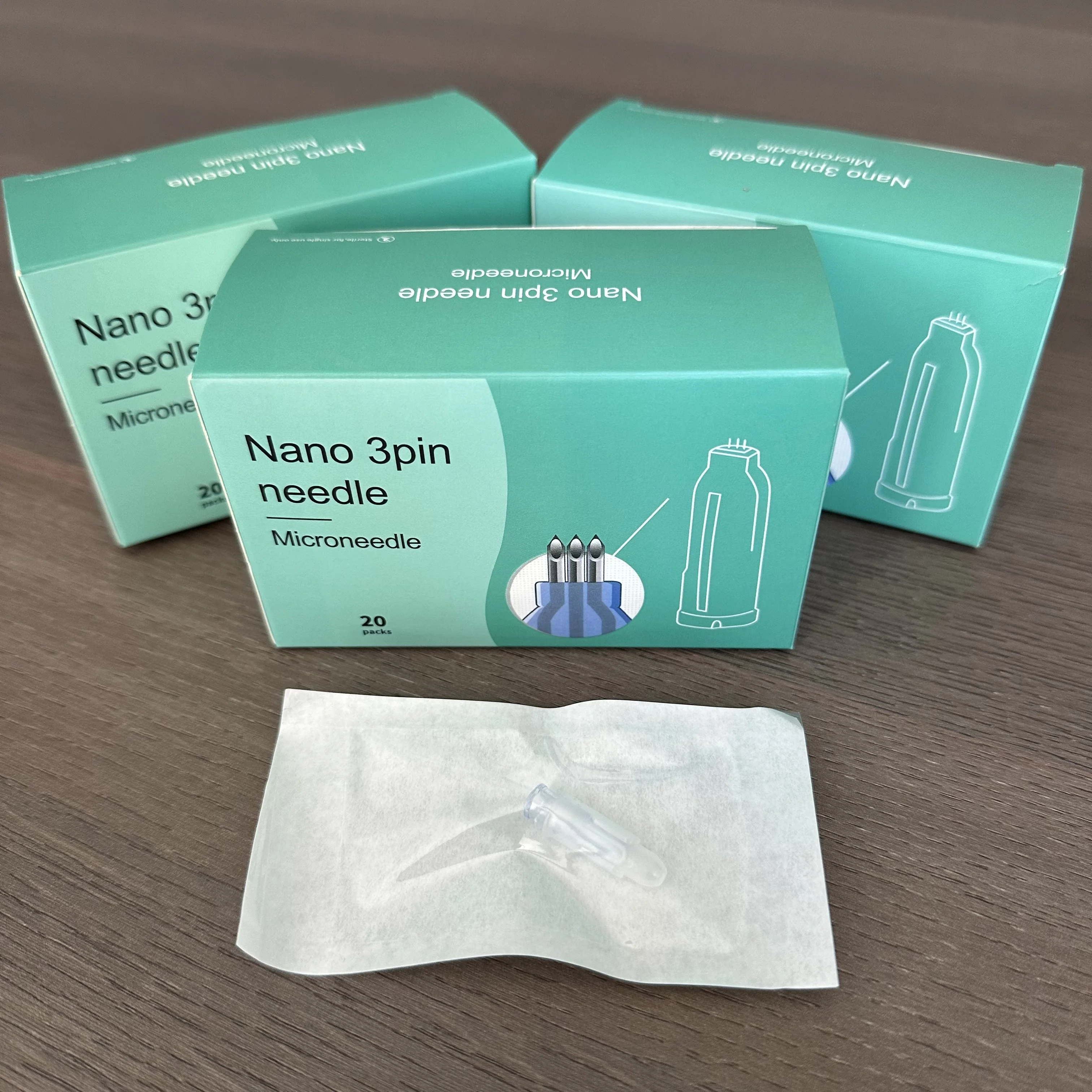 Crystal Nanosoft 3Pins 34G Micro Needle 0.6/1.0/1.2/1.5 Fast Delivery Ultrafine Multineedling for mesotherapy