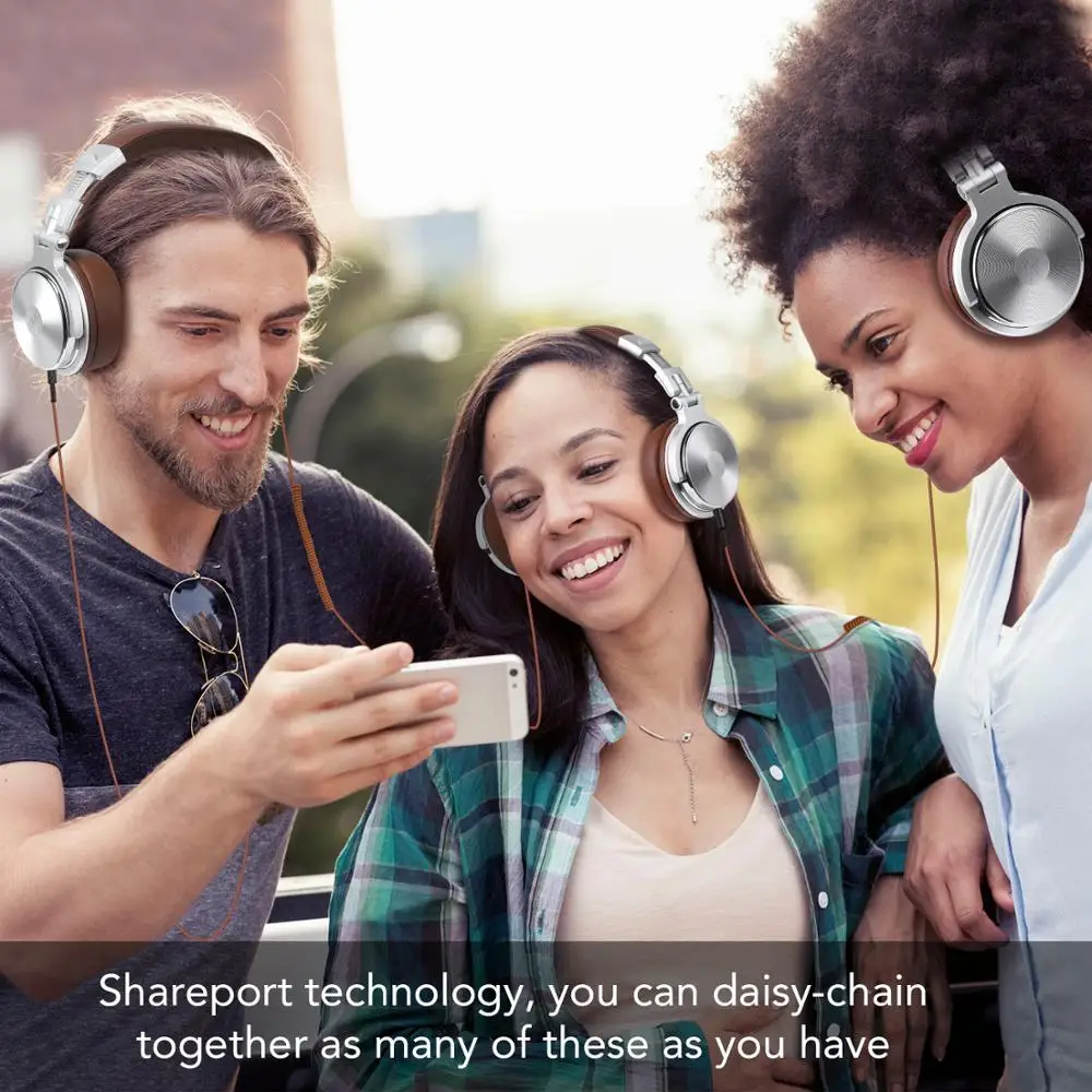 Oneodio Pro 30 auriculares profesionales para estudio DJ con micrófono sobre la oreja auriculares con cable monitores HiFi auriculares plegables para juegos
