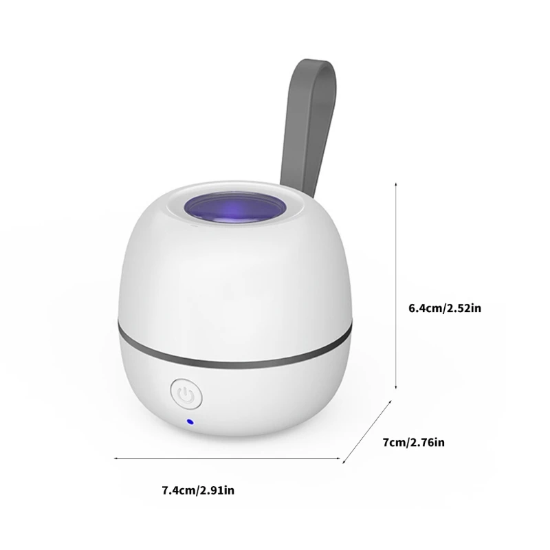 Bảo quản núm vú giả thân thiện với du lịch Làm sạch hiệu quả Pin dung lượng 400mAh tích hợp có đèn LED QX2D