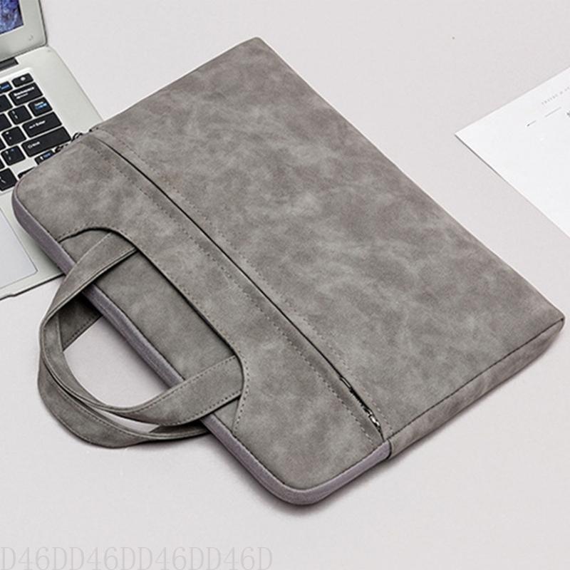 652F Laptop Bag for Women 13-15 Inch PU  with Power Cable Bag Lightweight Computer Work Bag Men Handbag Shoulder Bag