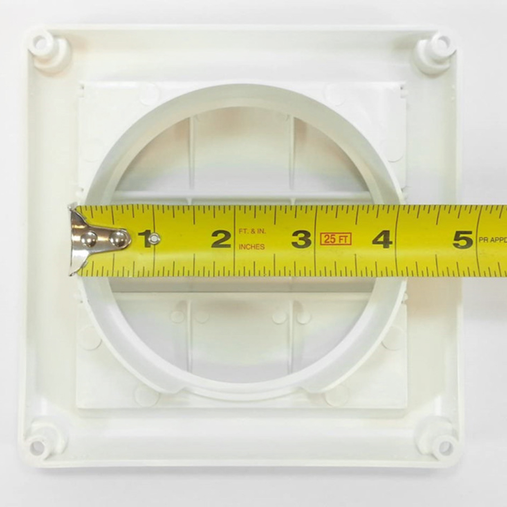 4-Zoll-Entlüftungsgitter, Lüftungsabdeckung, Kunststoff-Wandgitter, Kanalheizung, Kühlung, Lüftungsschlitze mit 3 Klappen, Luftauslassbelüftung