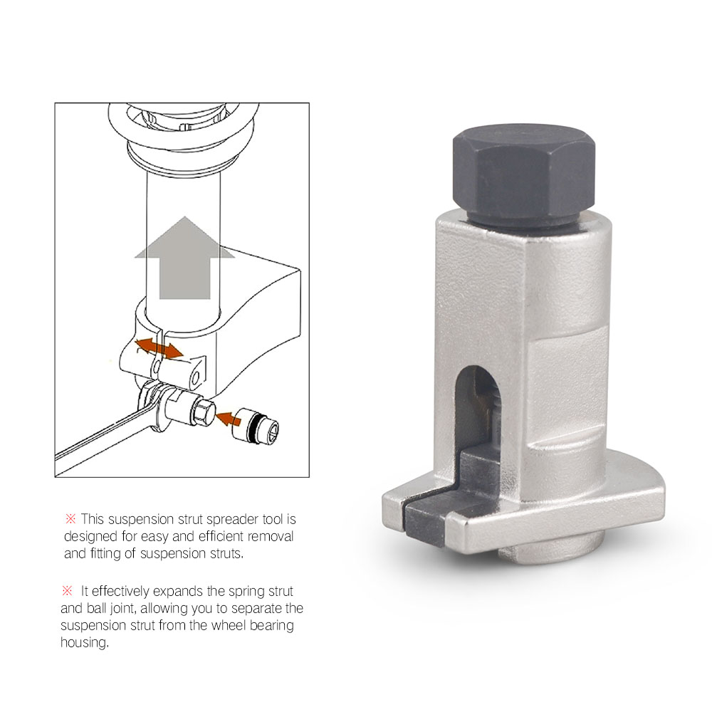 Hydraulic Shock Absorber Manual Ball Joint Bushing Removal Tool Kit Suspension Separator Strut Split Hub Steering Spreader Tool