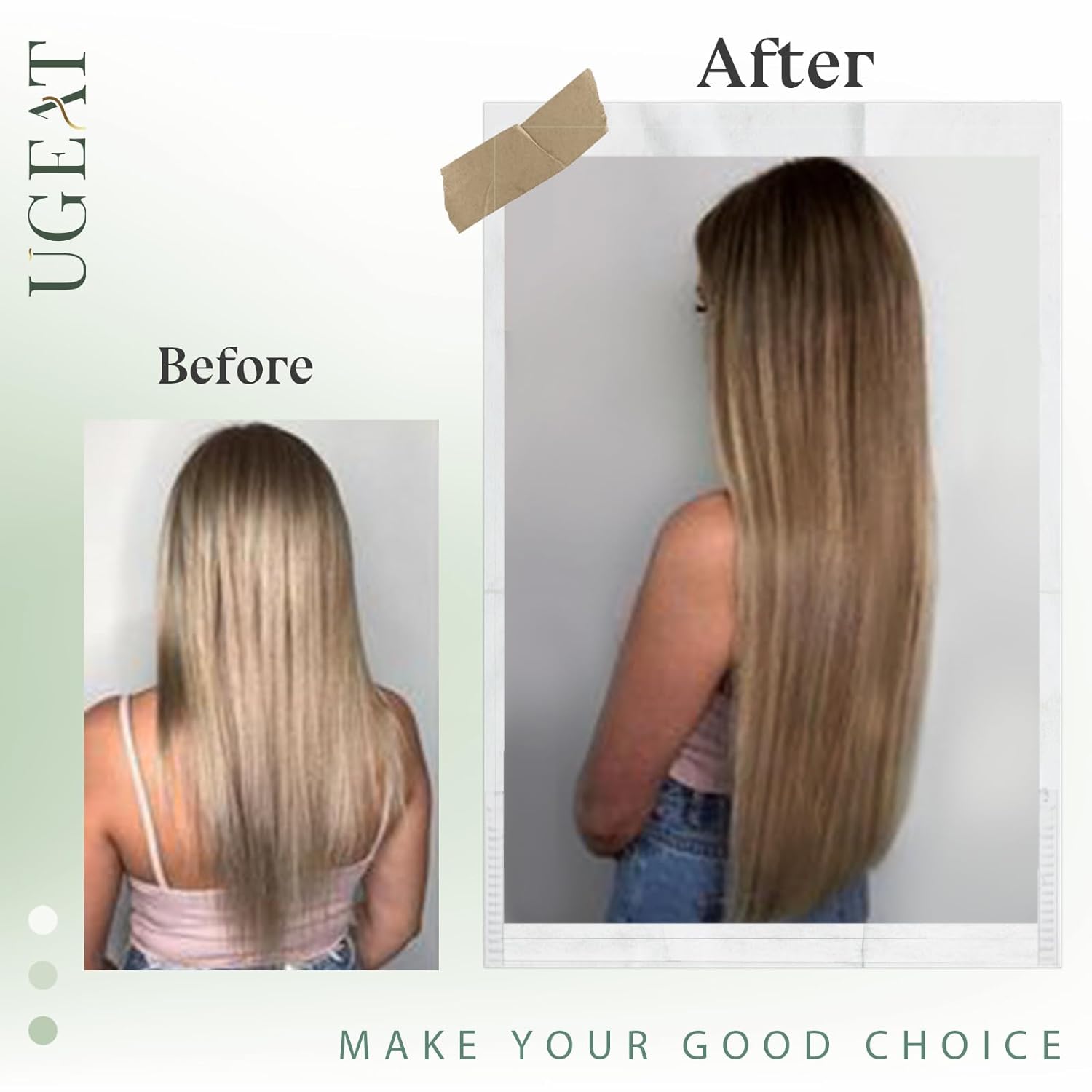 Ugeat coudre dans les Extensions de cheveux cheveux humains doux naturel racine foncée paquets de cheveux pour les femmes cheveux tisse 100G Remy cheveux humains