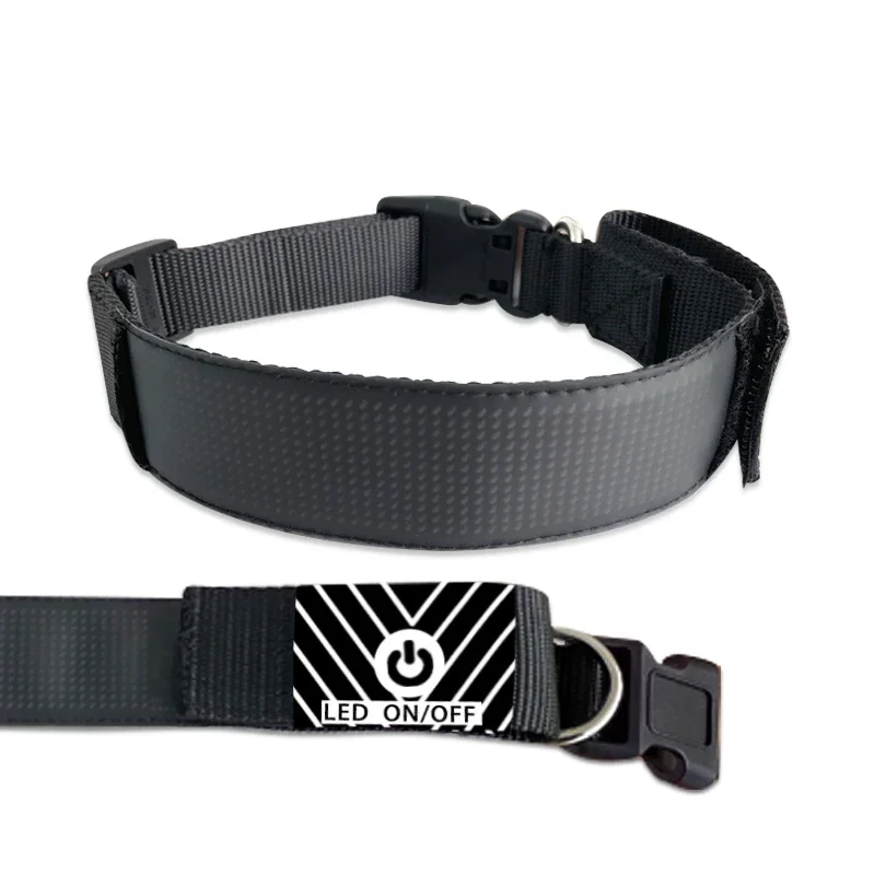 Collare per cani con illuminazione a LED APP Bluetooth Messaggio programmabile Scorrimento Display a LED Collare per accessori per animali domestici