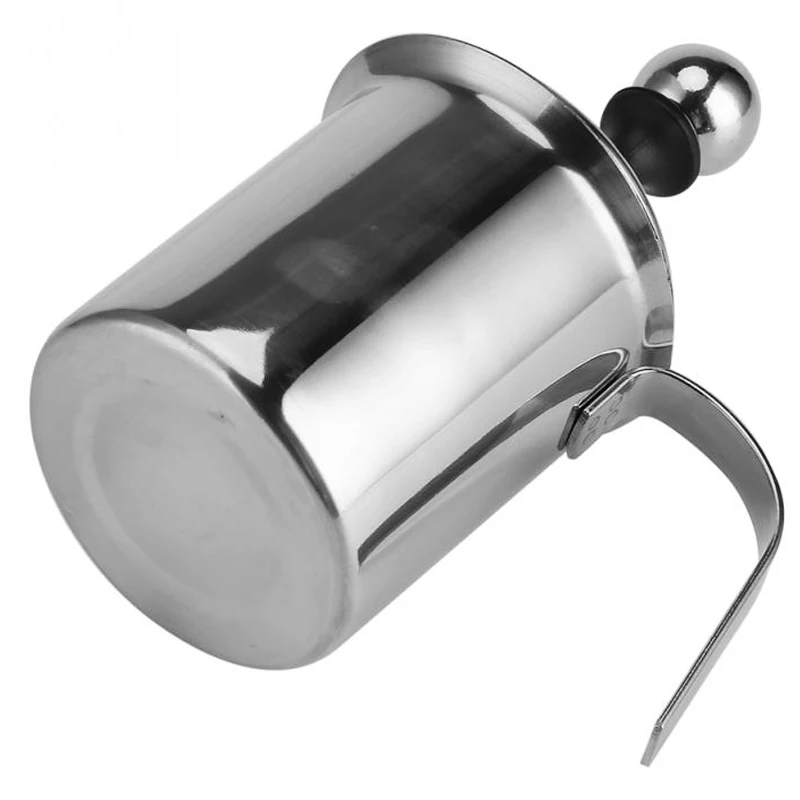 수동 우유 Frother 400/800ml 우유 크리머 스테인레스 스틸 커피 우유 Frother Cofffee 우유 주전자 계란 비터 주방 도구