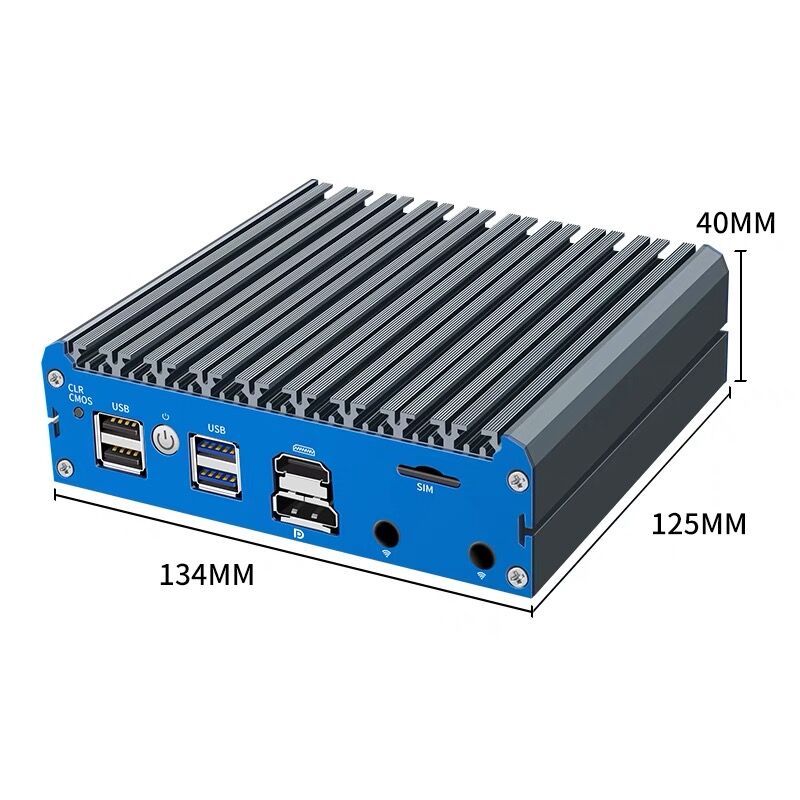 Fanless Mini Pc 4xIntel I226 2.5GB Lan N100 J6412 J5005 N6415 Quad Core Soft Router Server Esxi Rugged Firewall Appliance SIM PC