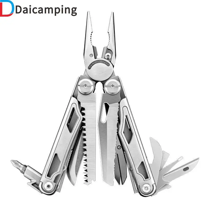 Daicamping DL1 Phụ Dao Cắt Đa Năng Gấp Gọn EDC Gấp Multitools Kéo Thấy Kẹp Đa Dụng Cụ/Kẹp Kìm