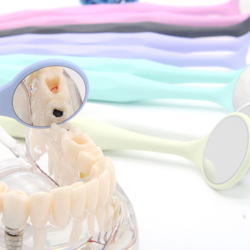 10PCS ทันตกรรมด้านเดียวช่องปากกระจกสูงอุณหภูมิฆ่าเชื้อพรีเมี่ยมพื้นผิวด้านหน้าทันตกรรมจัดฟัน Exam Reflector
