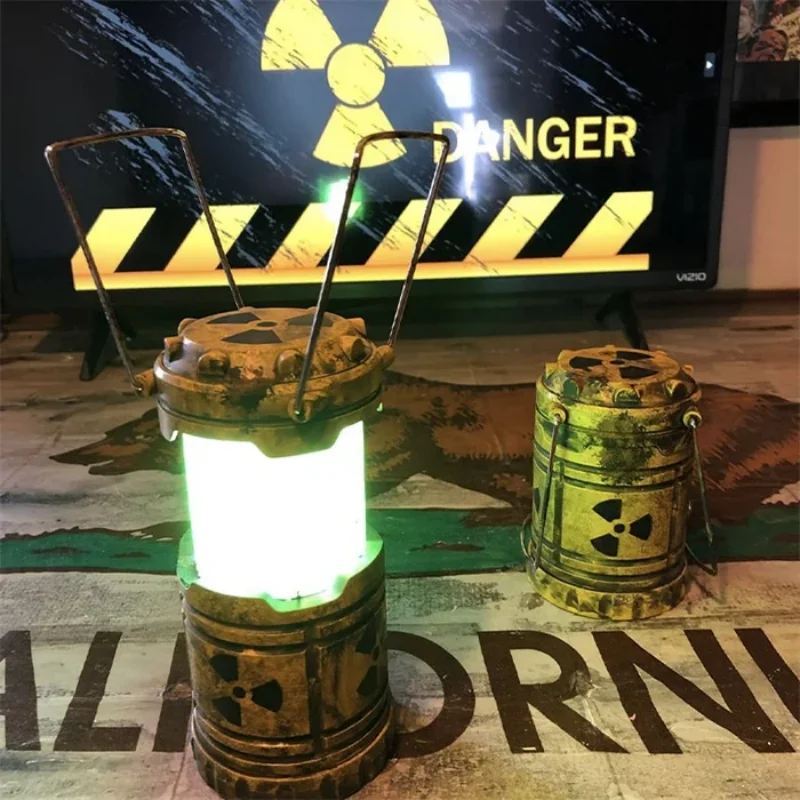 Nuclear Reactor Lantern Gift Mini Handheld Nuclear Reactor Lantern Toy Doomsday Nuclear Reaction Push Simulation Illuminator