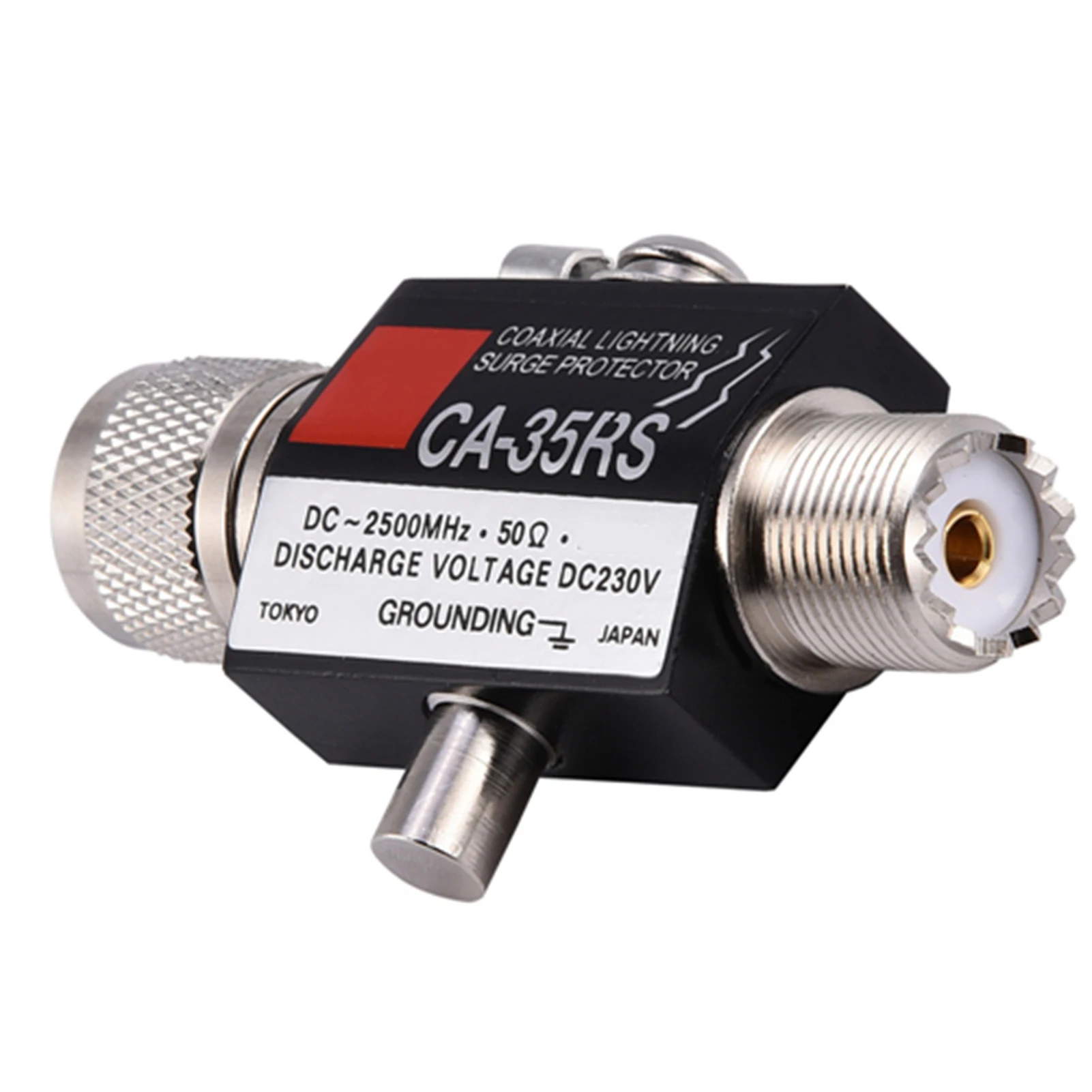 Coaxial relâmpago protetor prendedor, macho para fêmea UHF conector, CA-35RS