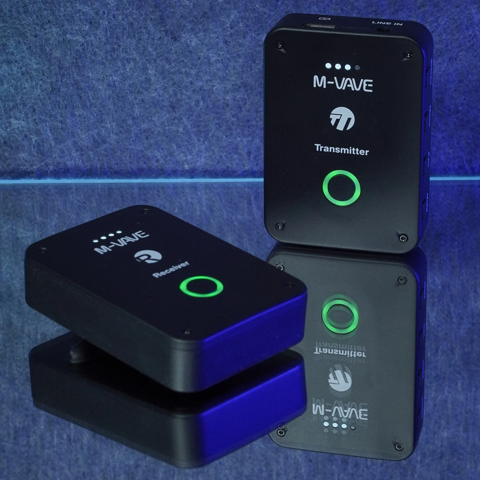 M-VAVE 2.4GHz Wireless Earphone Monitor Transmission System WP-9/WP-10/WP-12 Support Stereo Mono Mute Function Recorder