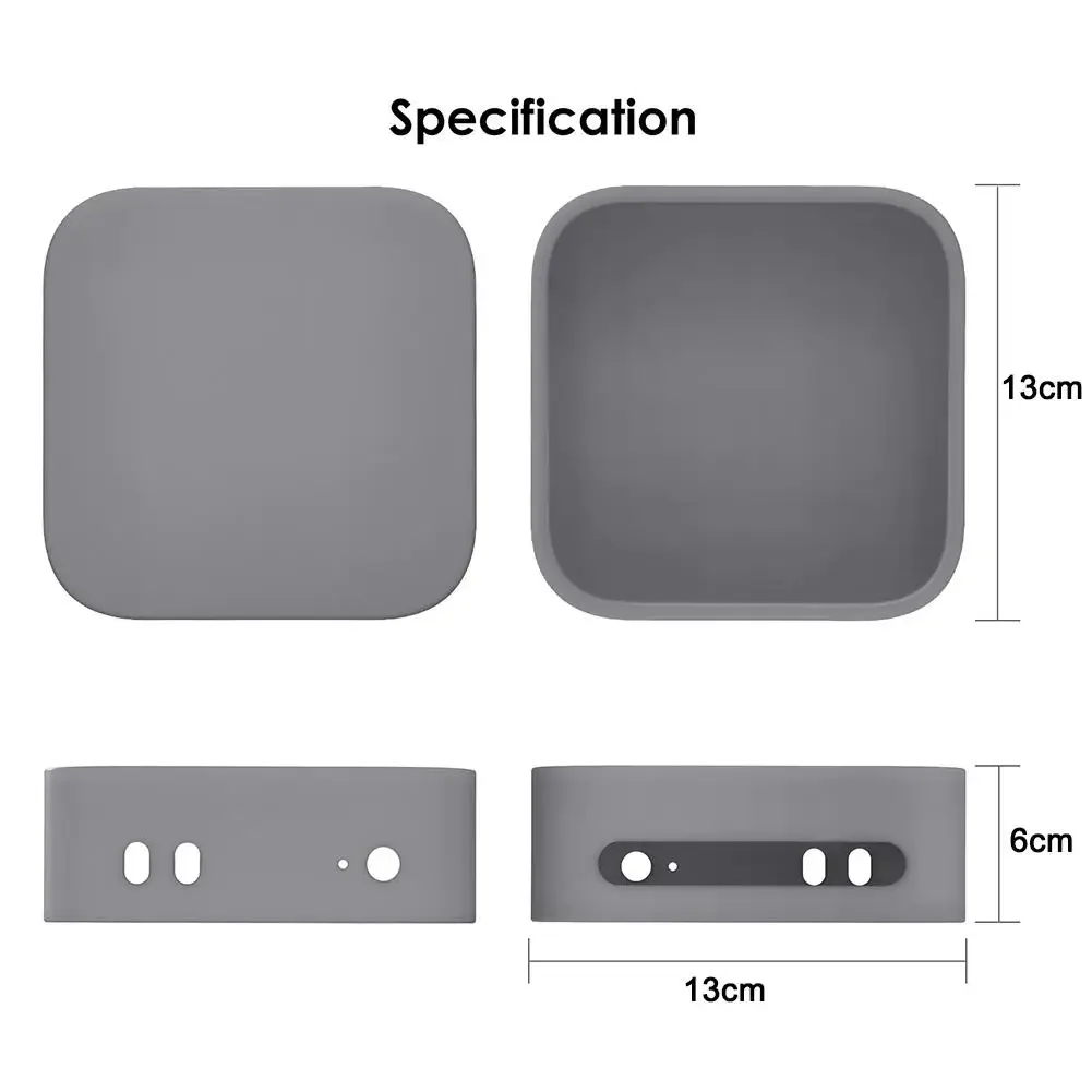 ติดตั้งง่ายสวมใส่ซิลิโคนกันน้ําป้องกันสําหรับ Mac Mini M4/M4 Pro 2024 เปิดที่แม่นยํากันฝุ่น