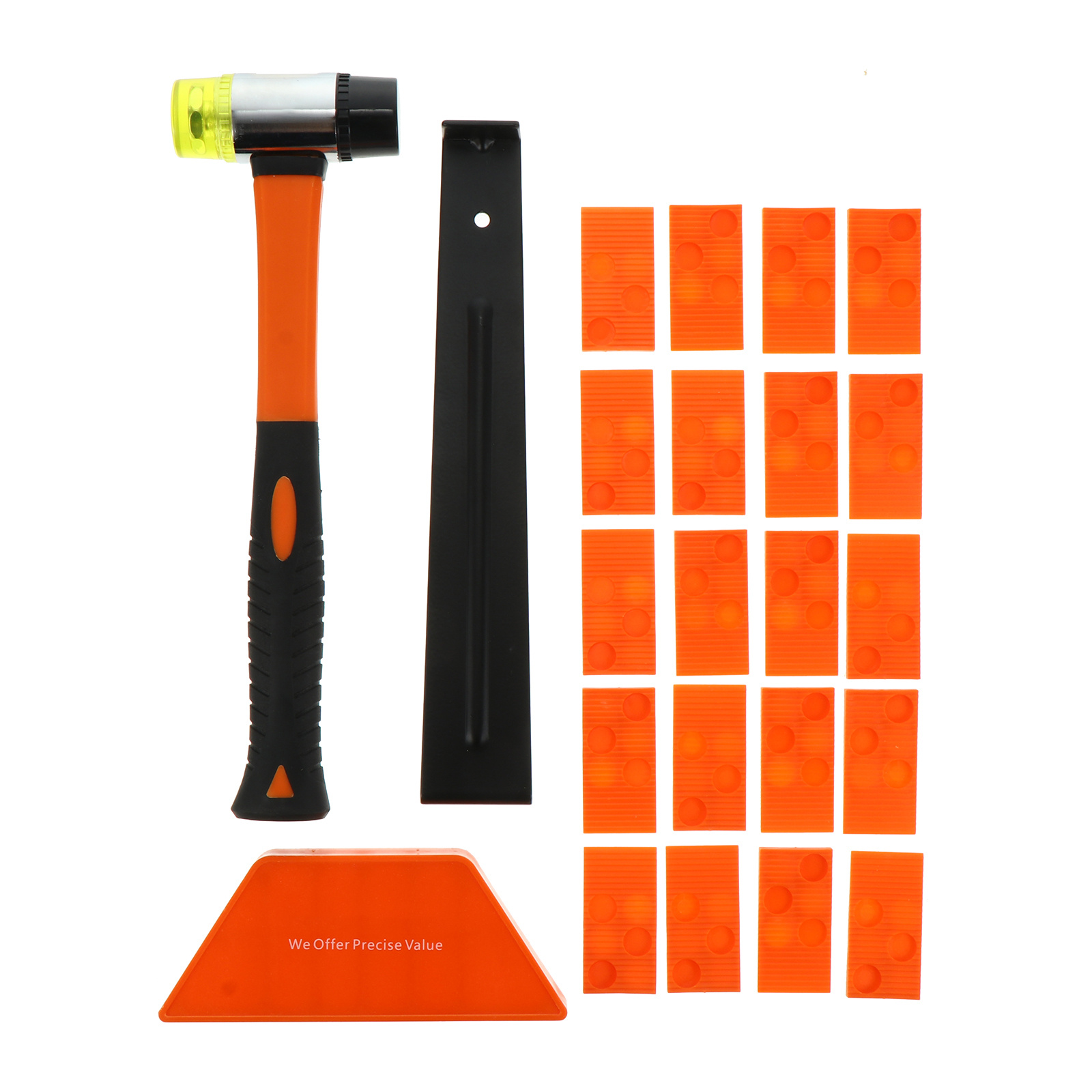 1Set Wood Floor Installation Tool Kit Durable Assembly Tools Home Use Practical Flooring Spacers Hammer Pull