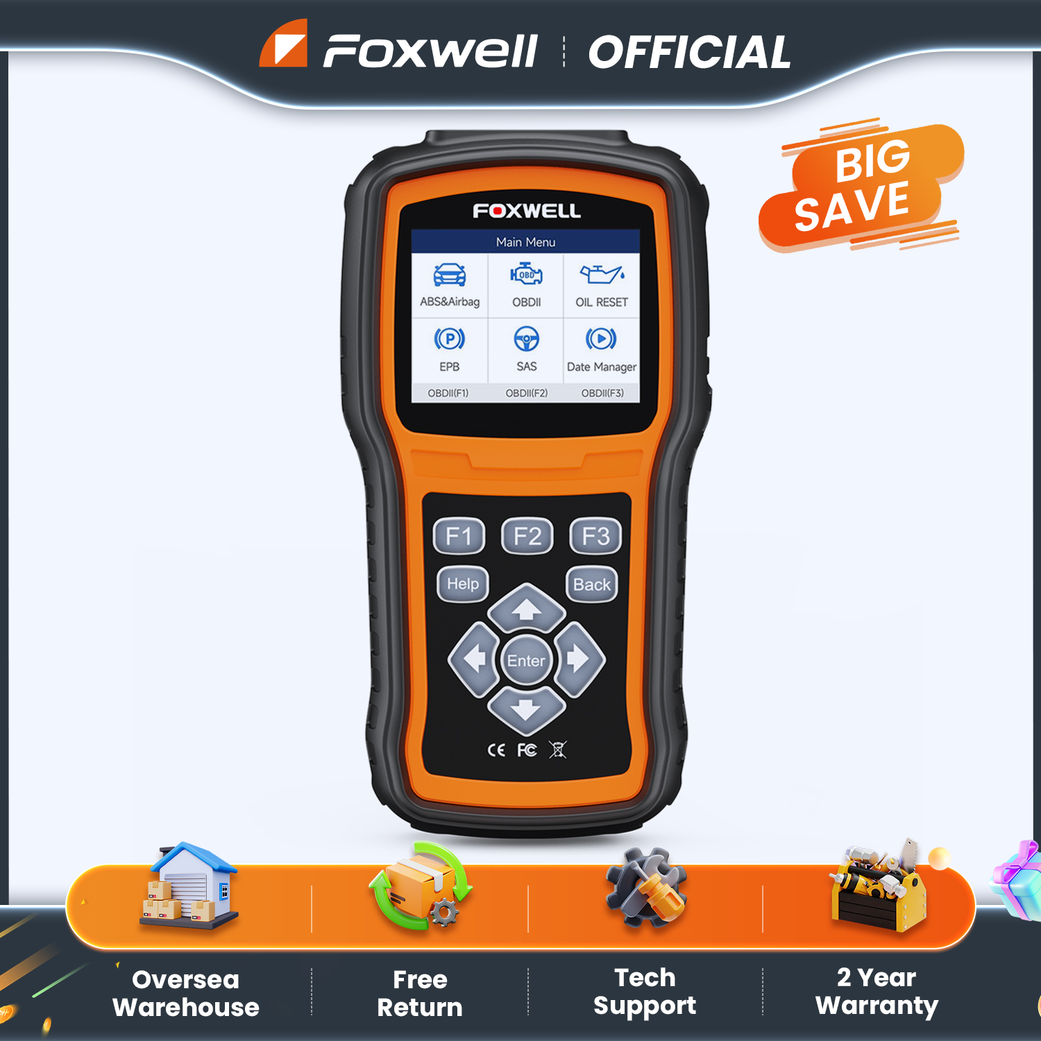Foxwell NT630 Plus OBD2 escáner automotriz motor ABS SRS EPB aceite SAS lector de código de calibración ODB OBD2 herramienta de diagnóstico de coche