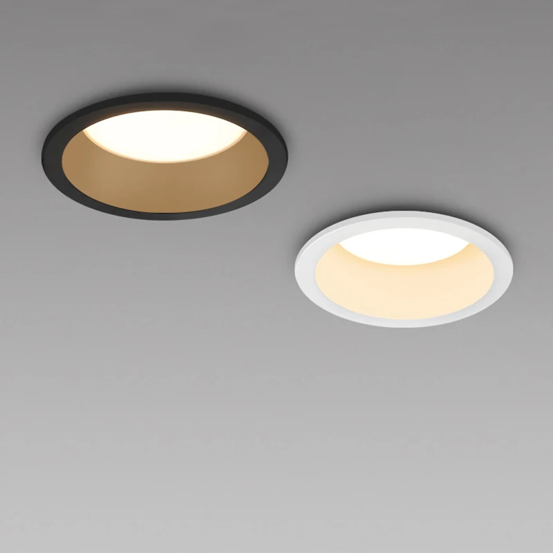 Lõm Anti-Glare LED COB Downlight 12W 9W 220V Đèn Trần Ánh Sáng Tại Chỗ 5W 7W Phòng Ngủ Phòng Khách Nhà Chiếu Sáng Trong Nhà